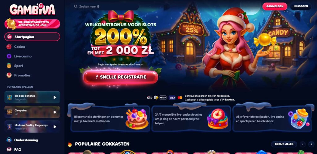 Gambiva casino lobby