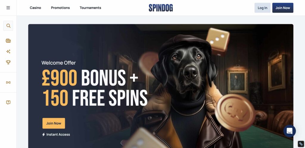 spindog casino lobby