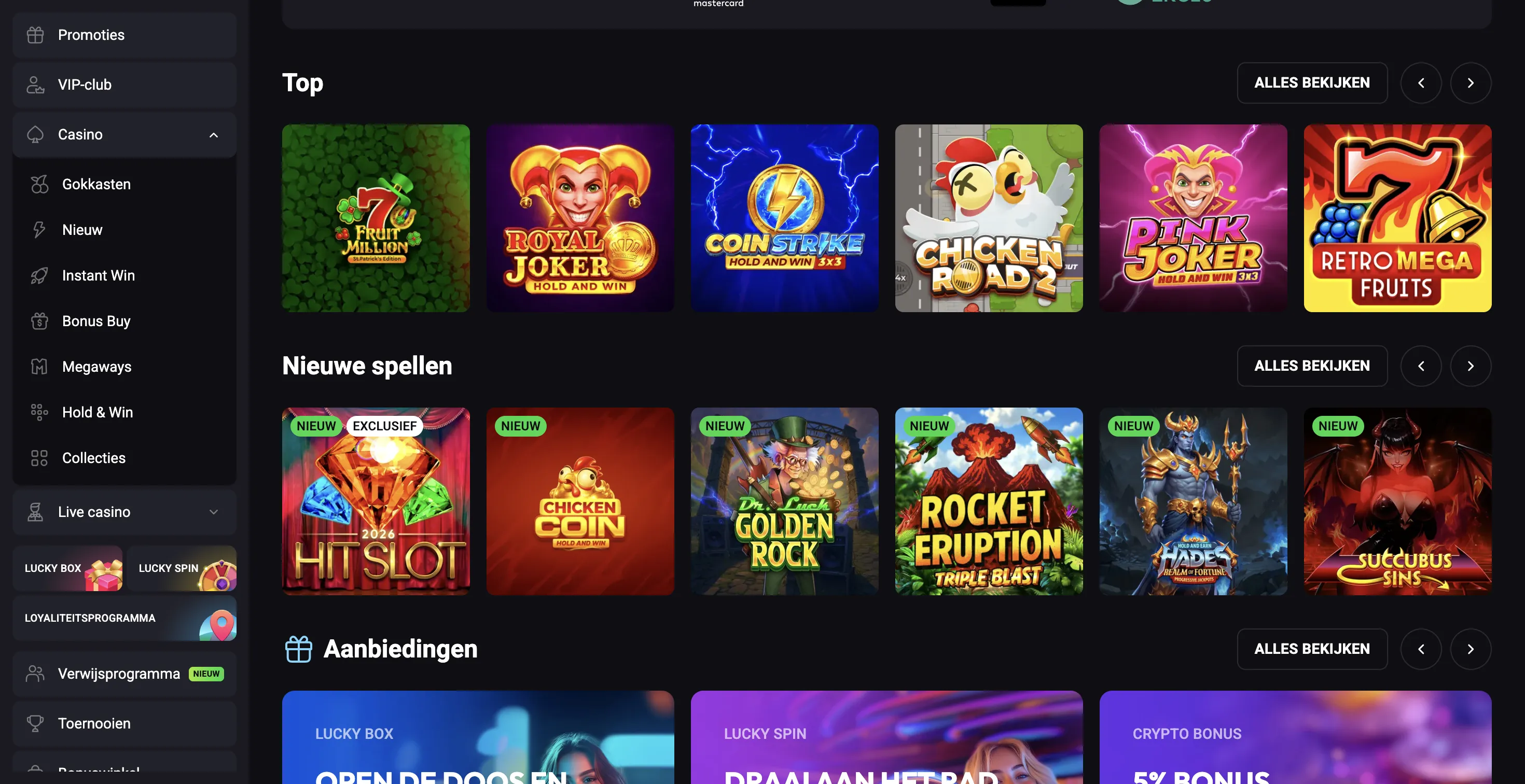 Winplace Casino Games en Slots Screenshot