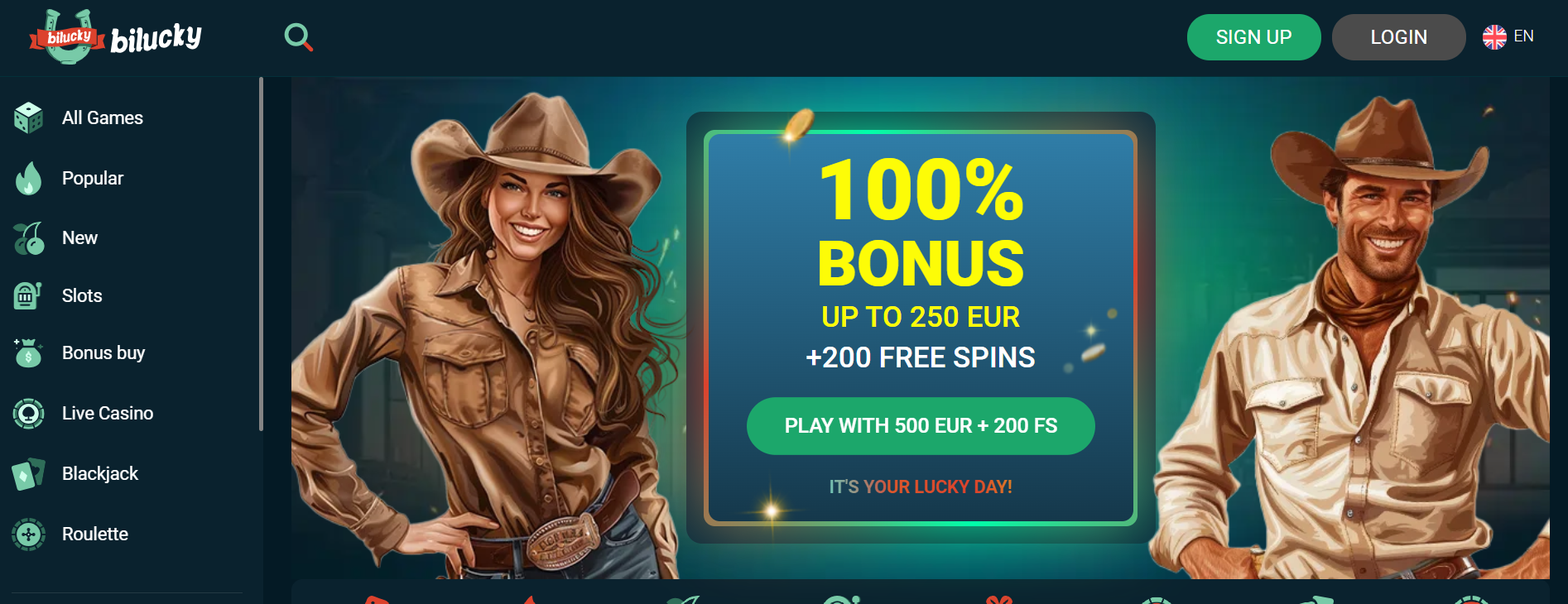bilucky casino lobby
