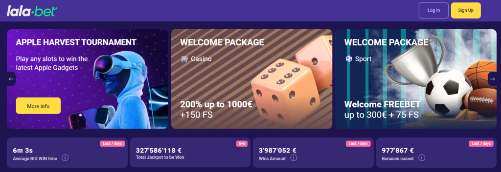 LalaBet lobby