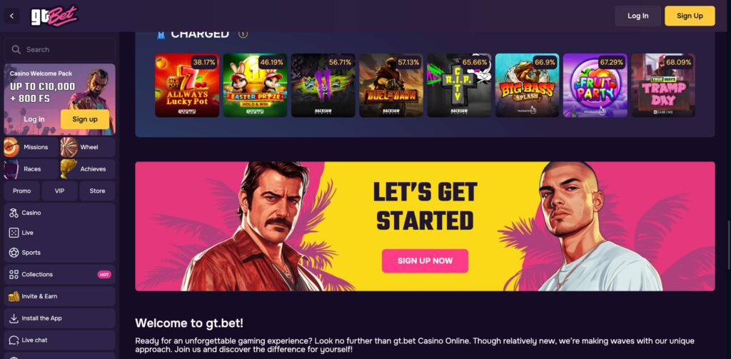 gt bet casino registration