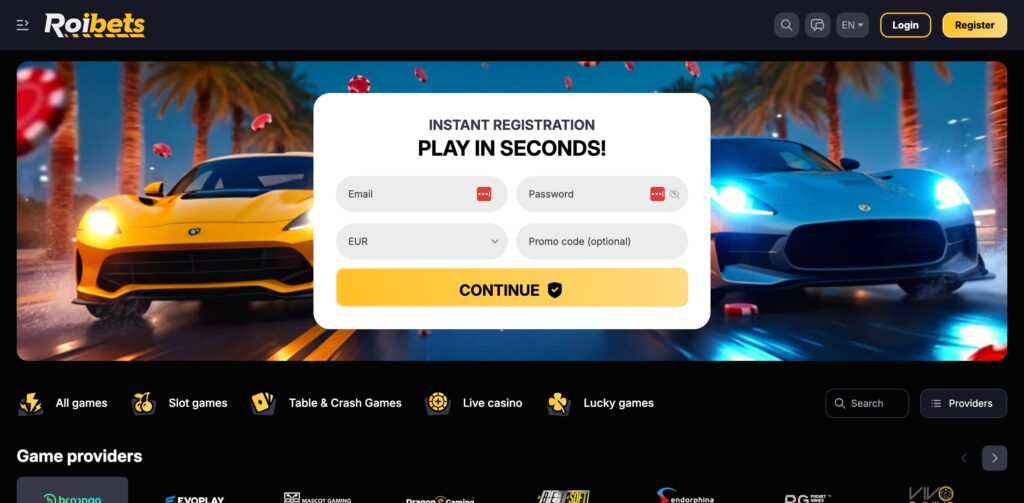 roibets lobby