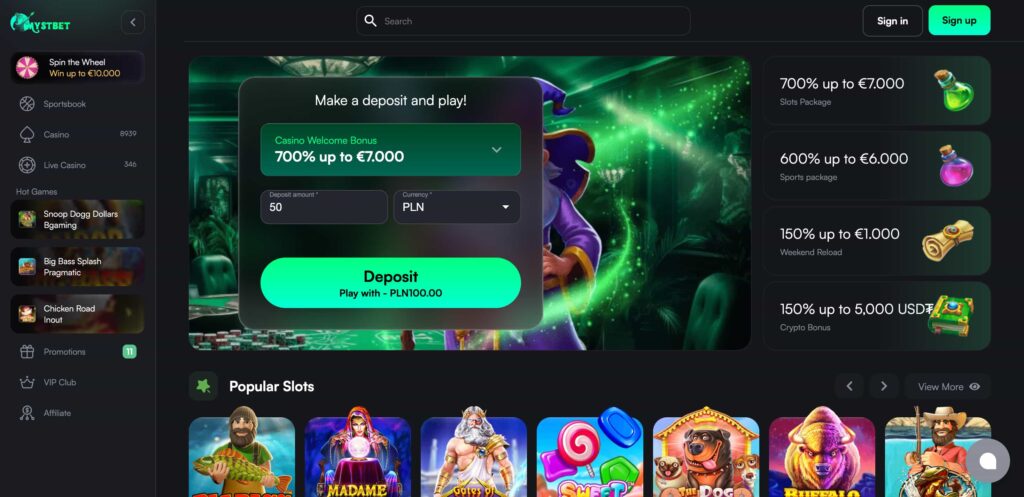 mystbet lobby